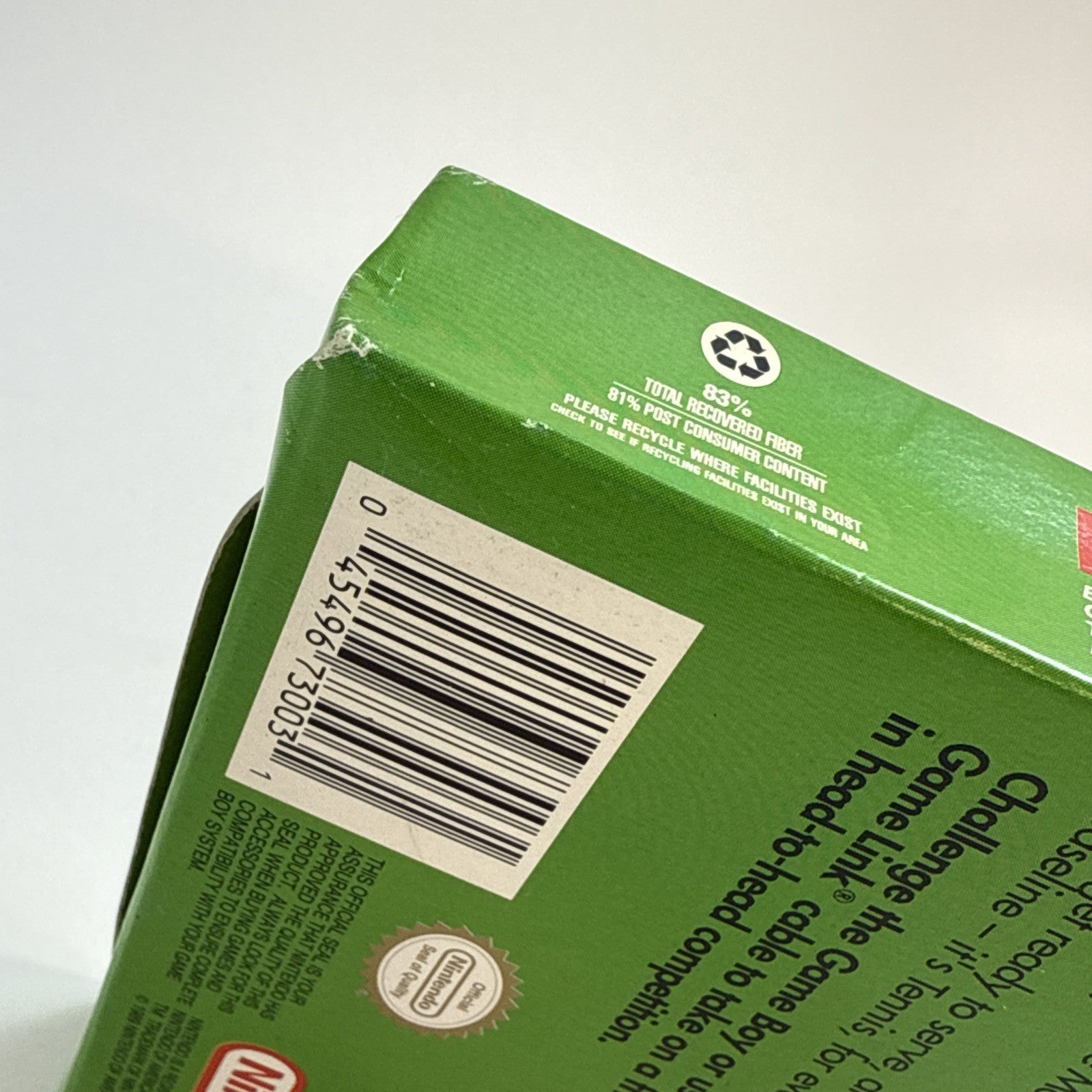 Tennis (Nintendo Gameboy, 1989) Game Box Manual Inserts - Tested and Working