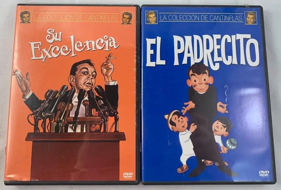 Su Excelencia (DVD Cantinflas bundle) El Padrecito - Tested and Working