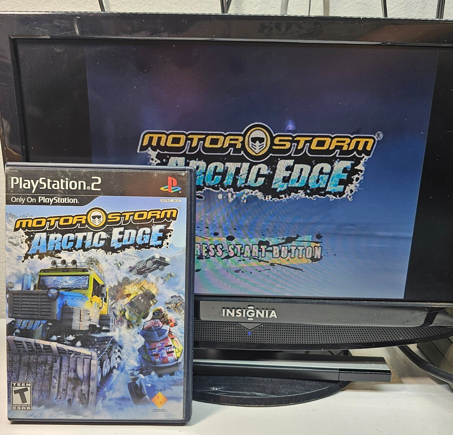 MotorStorm: Arctic Edge (Sony PlayStation 2, 2009) Game Case Manual - Tested