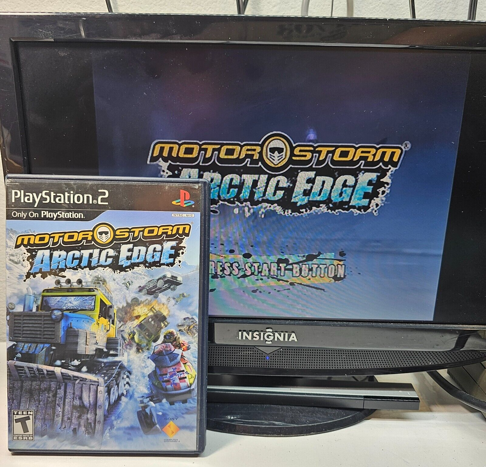 MotorStorm: Arctic Edge (Sony PlayStation 2, 2009) Game Case Manual - Tested