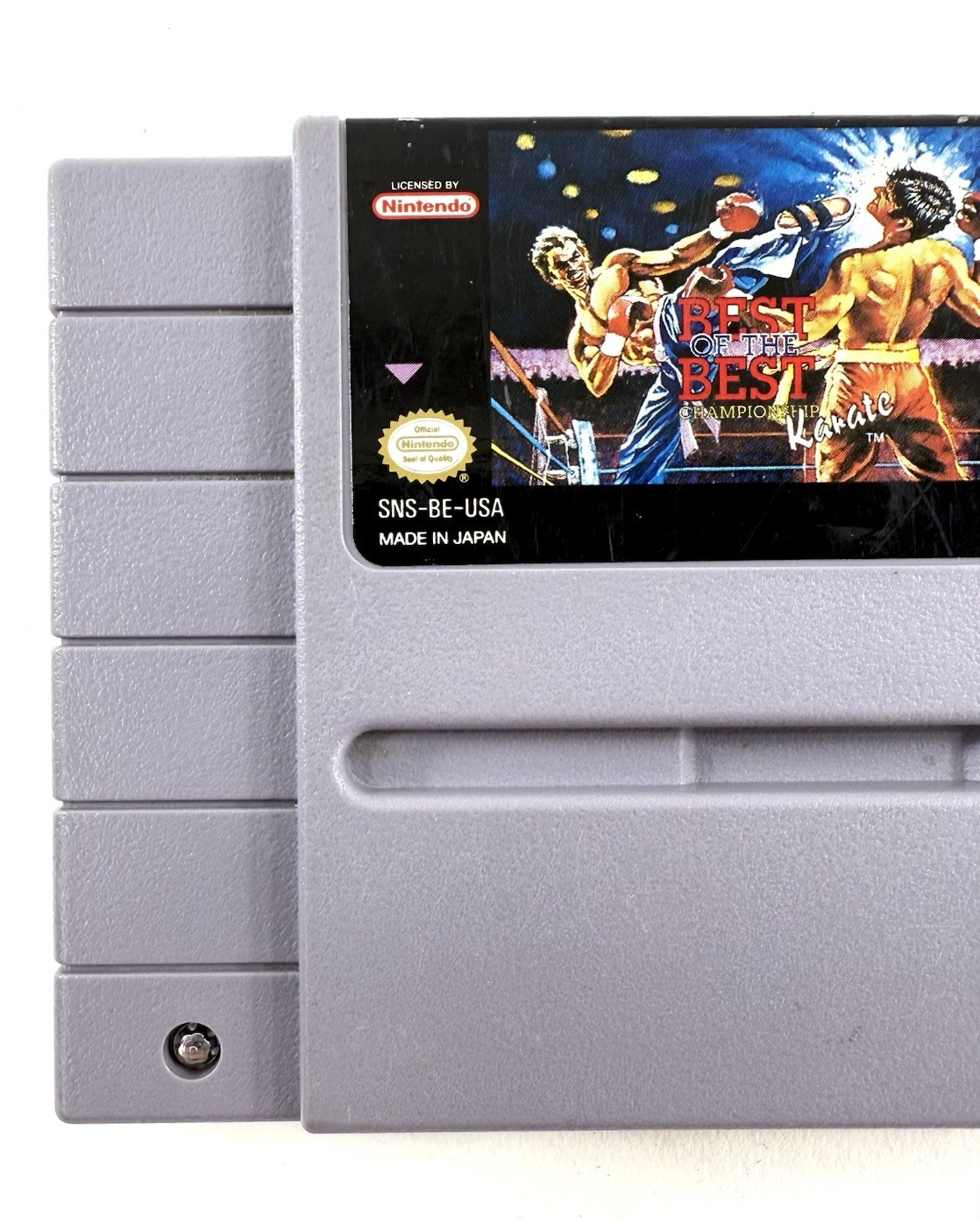 Best of the Best: Championship Karate (Super Nintendo, 1992) Game Cartridge