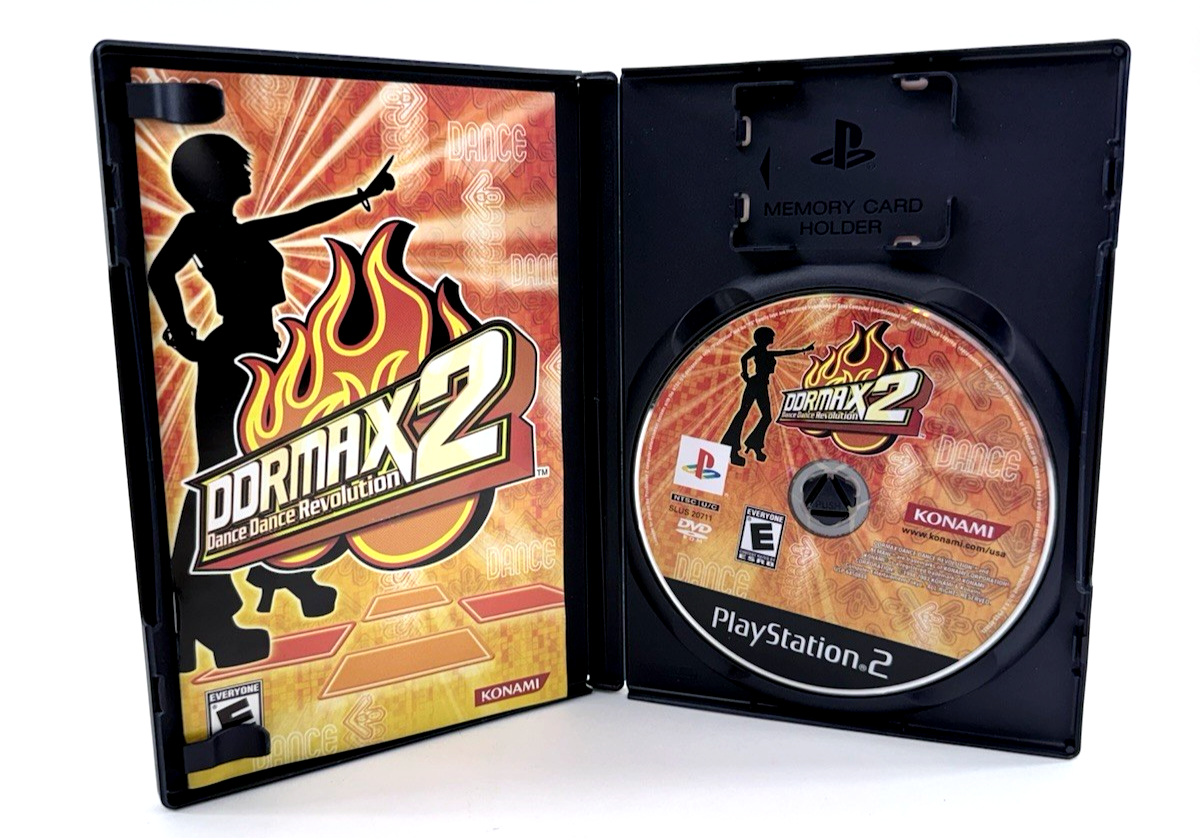 DDRMAX2: Dance Dance Revolution (PlayStation 2, 2003) Game, Case, Manual -Tested
