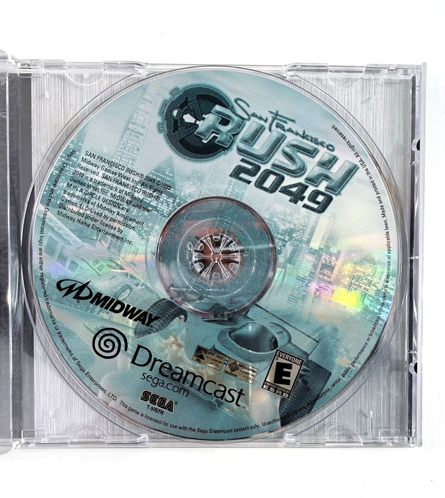 San Francisco Rush 2049 (Sega Dreamcast, 2000) Game Case Manual Registration