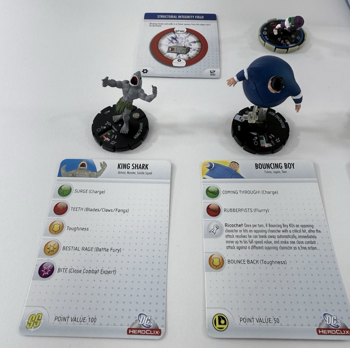 DC 2007 HeroClix Justice League Booster Pack (Set of 5+1) w/Box, Cards, Token