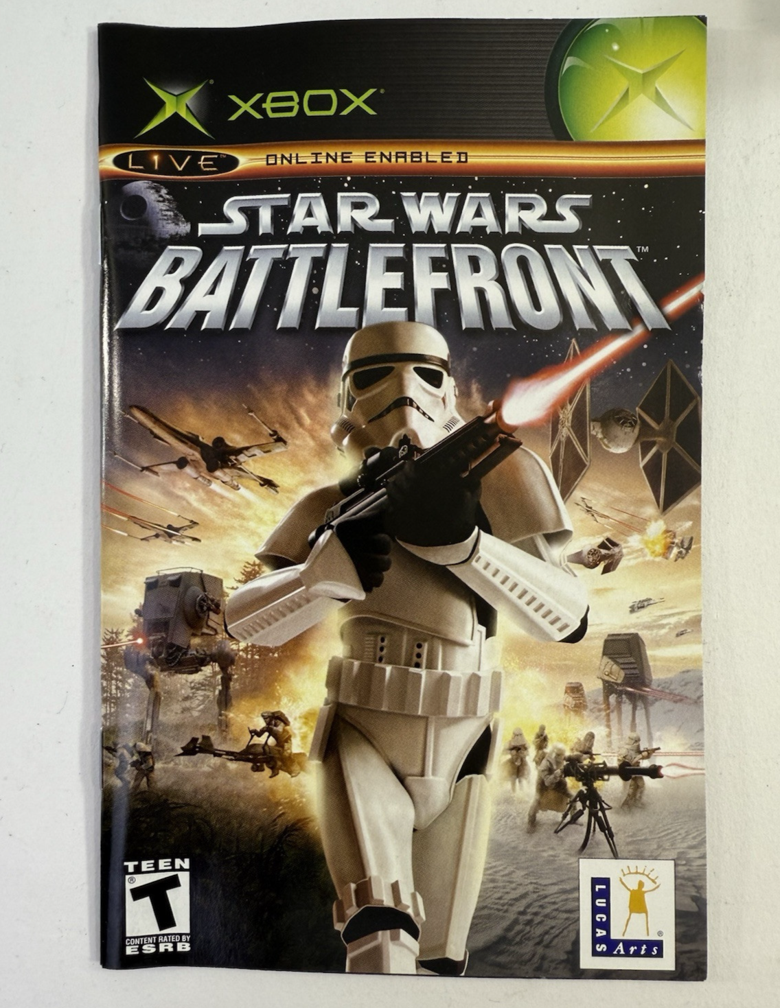 Star Wars: Battlefront (Microsoft Xbox, 2004) Game Case Manual - Tested
