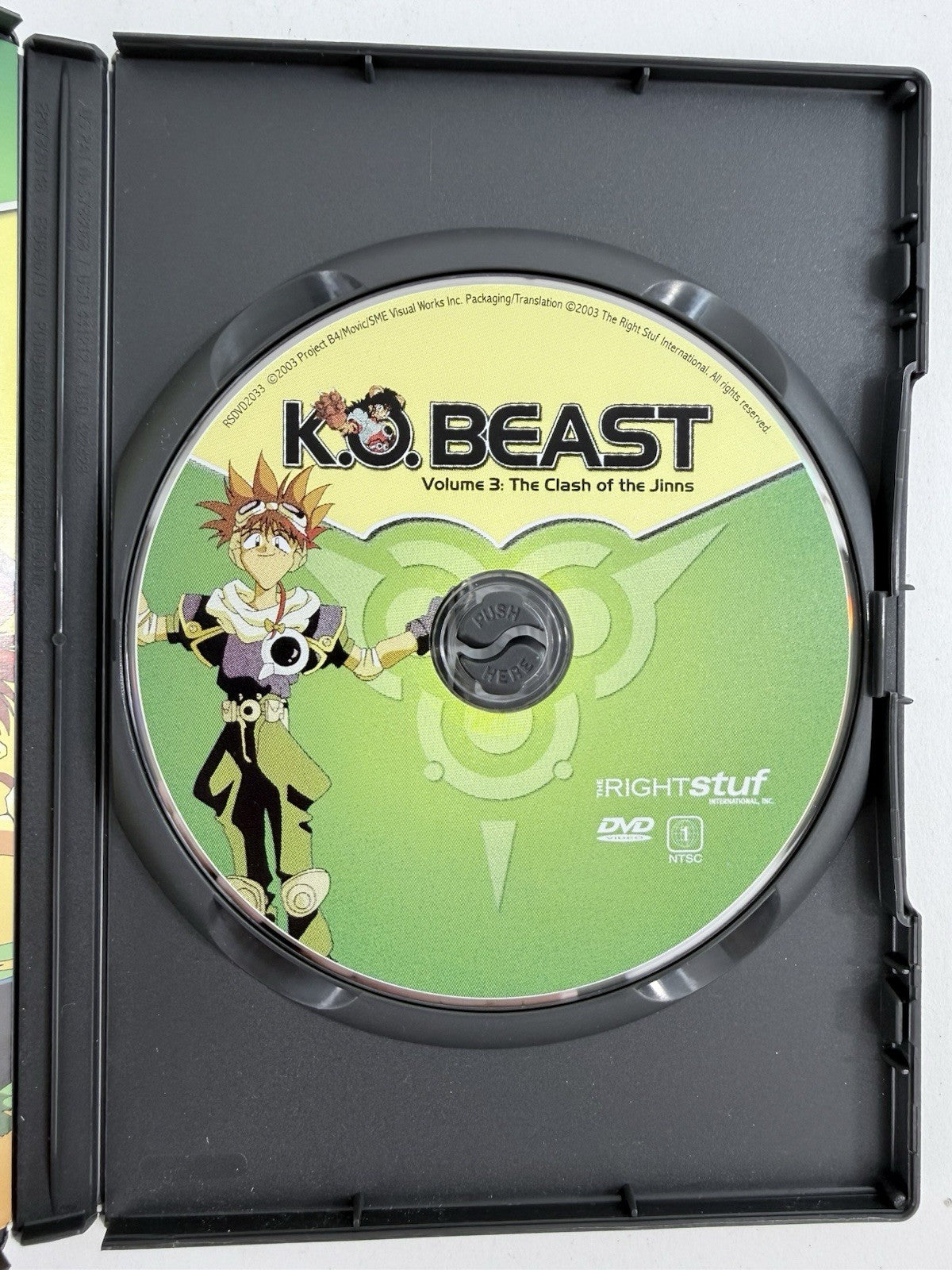K.O. Beast Vol. 3: Clash of the Jinns (DVD, 2003) Tested and Working