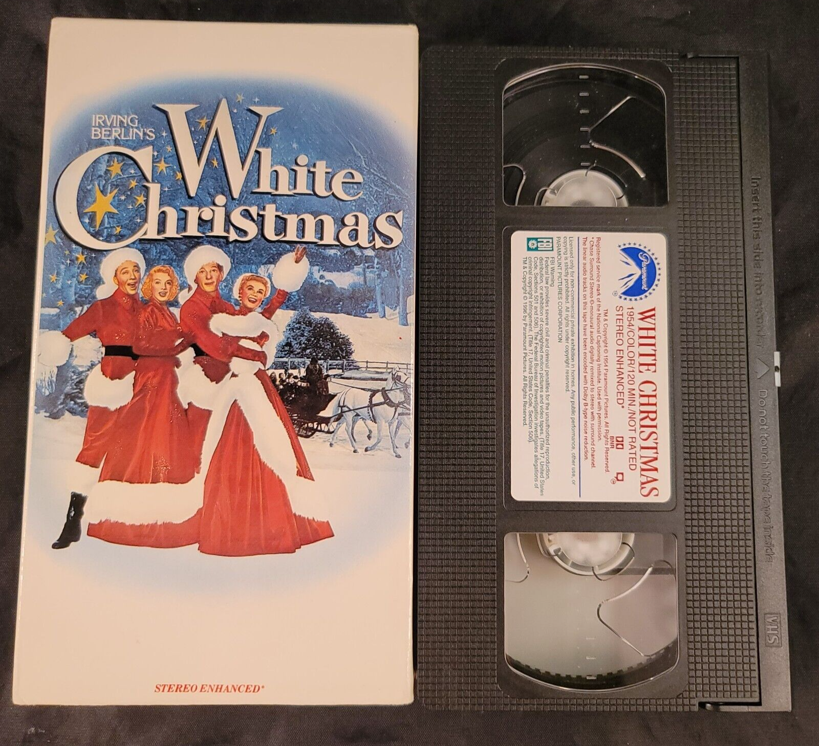Irving Berlin's White Christmas (VHS, 1985) Tested and Working - Bing Crosby