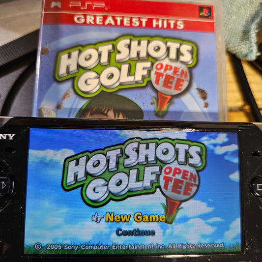 Hot Shots Golf: Open Tee Greatest Hits (Sony PSP, 2006) Game Case Manual Insert
