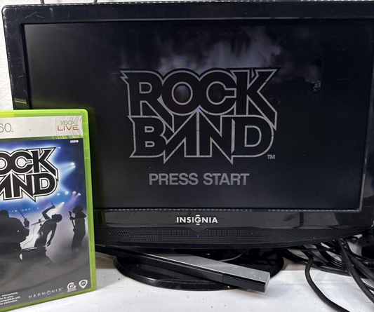 Rock Band (Microsoft Xbox 360, 2007) Game Case Manual - Tested and Working