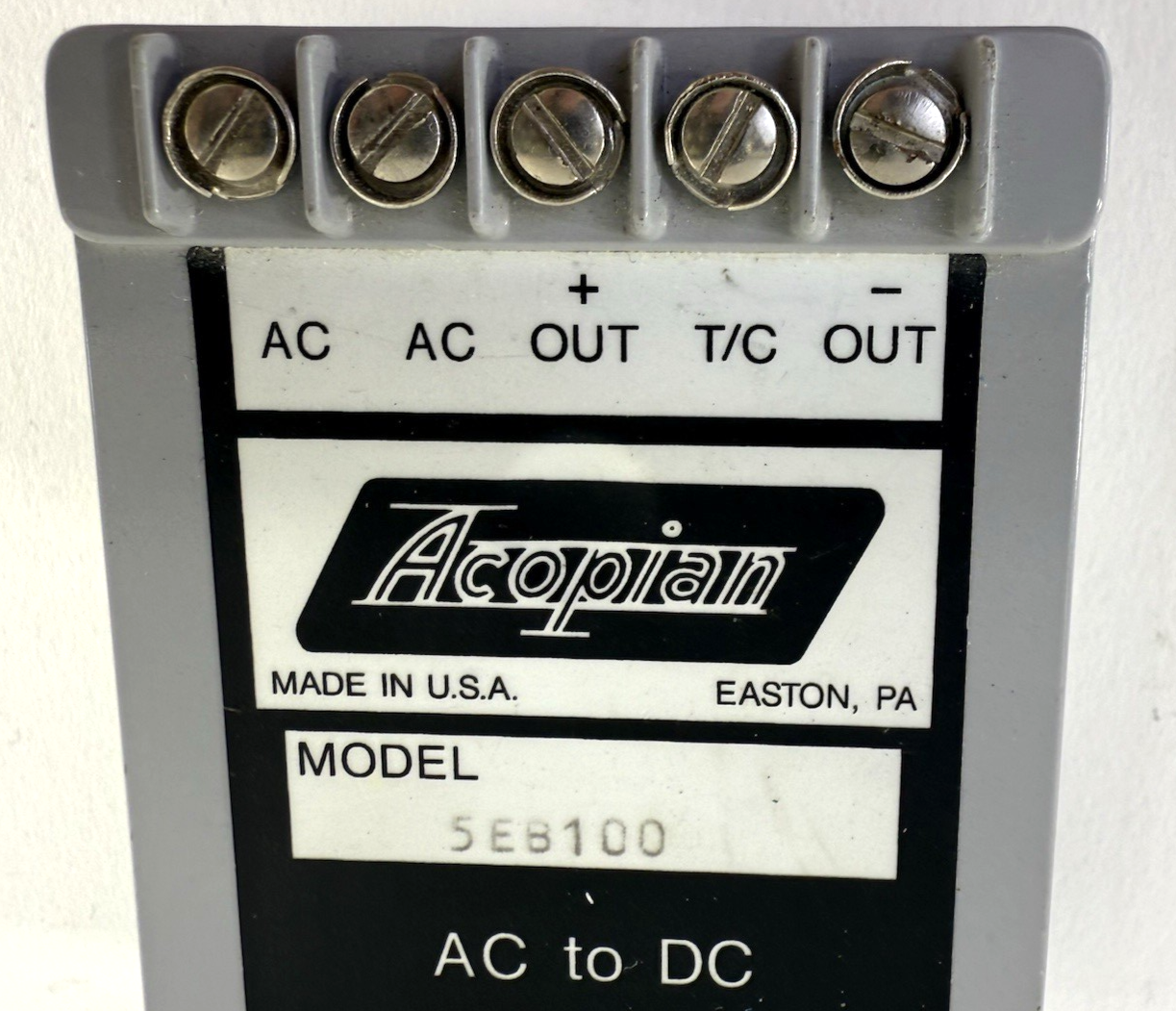 Acopian 5EB100 AC to DC Power Module 5V 1A Linear Converter