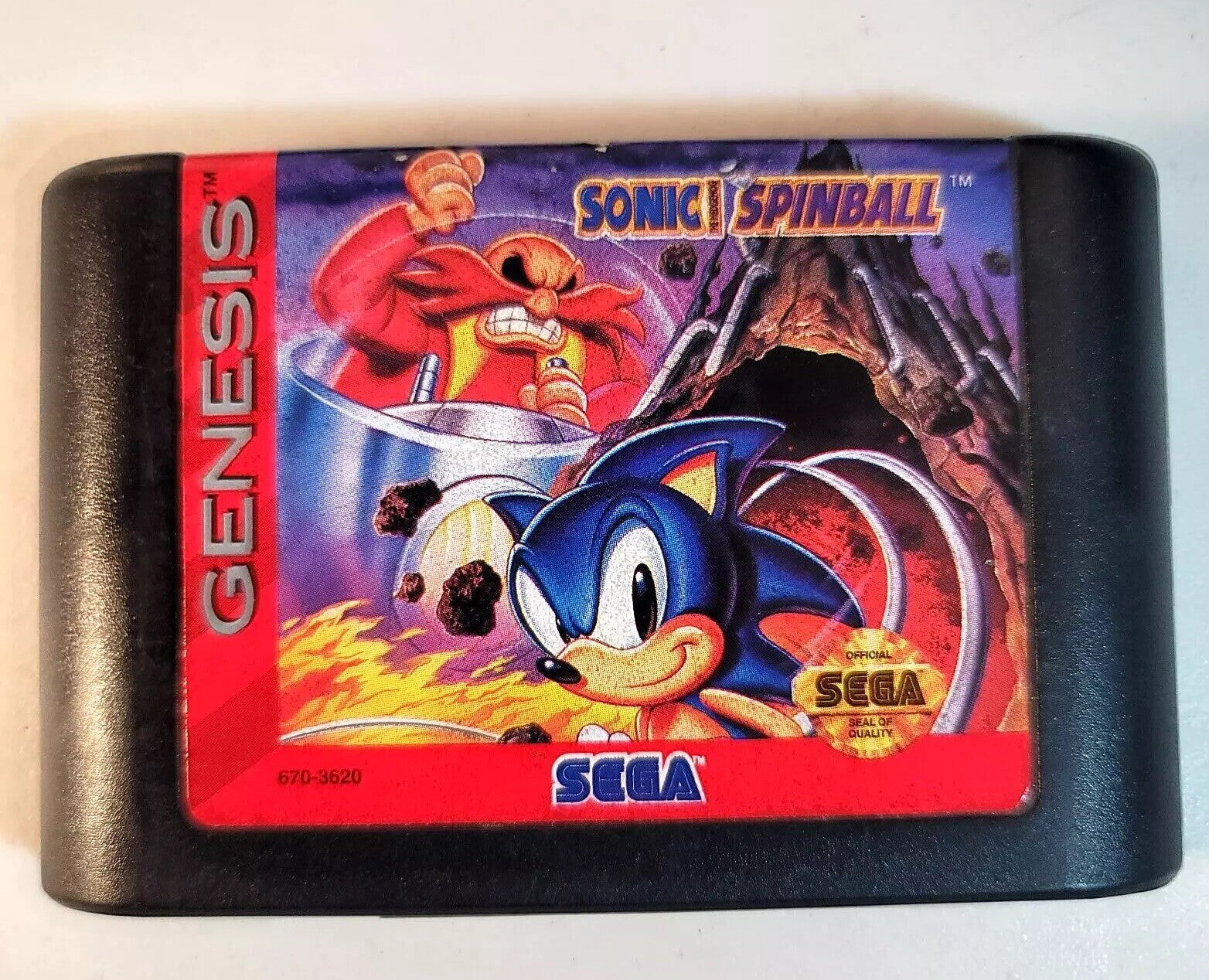 Sonic Spinball (Sega Genesis, 1993) Game Case Manual - Tested and Working