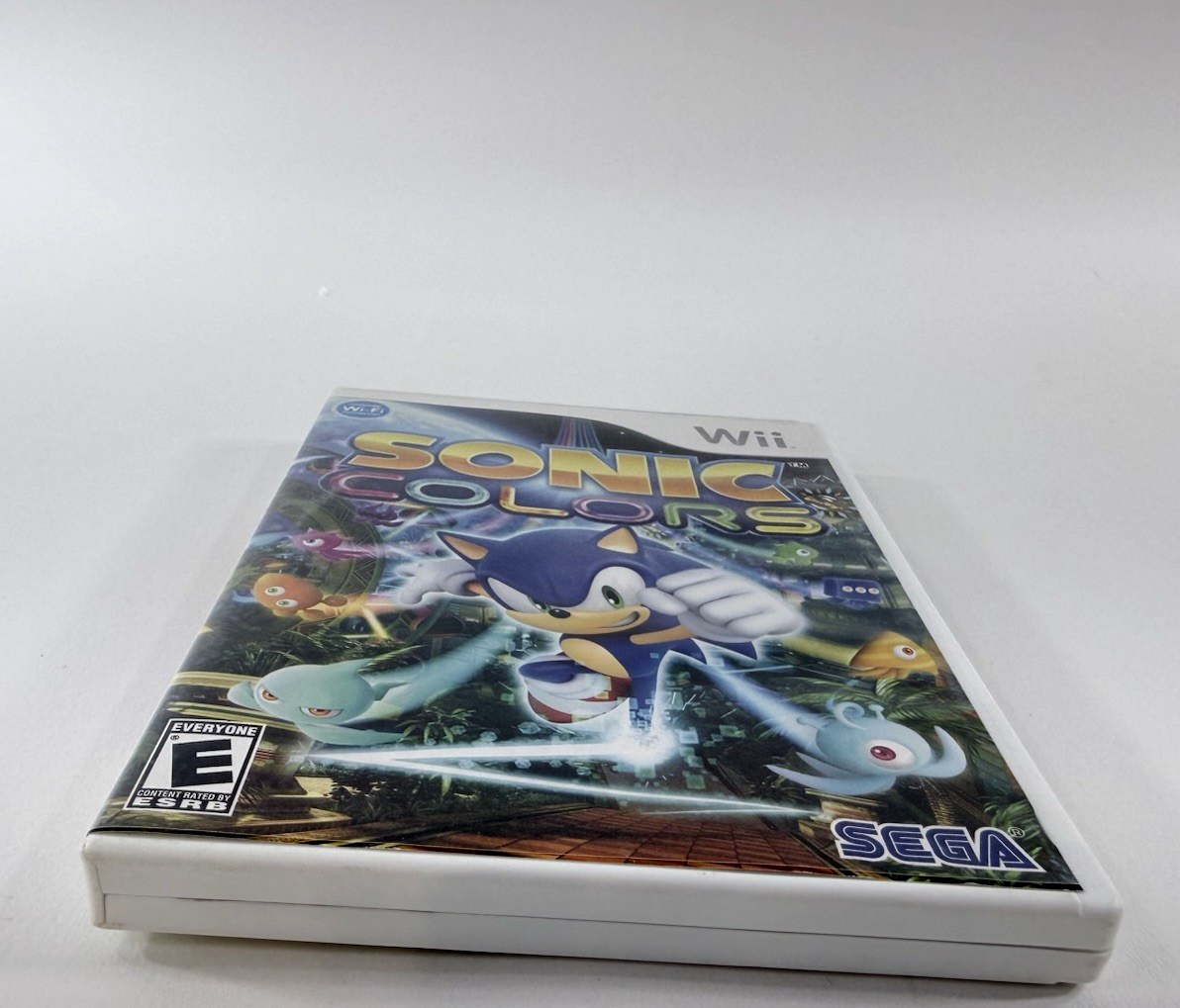 Sonic Colors (Nintendo Wii, 2010) Game, Case, Manual - Tested and Working