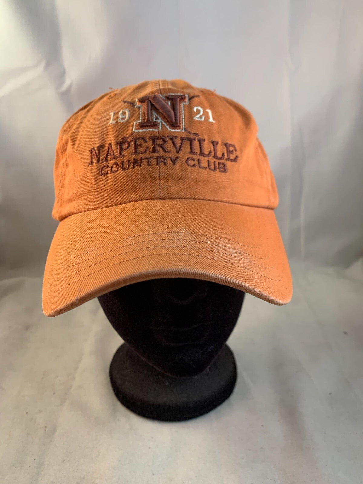 Naperville Country Club Orange Adjustable Hat Cap