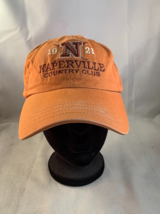Naperville Country Club Orange Adjustable Hat Cap