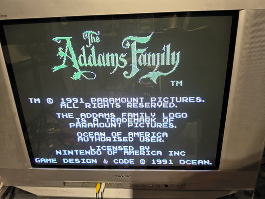 Addams Family (Nintendo Entertainment System, 1991) Game Cartridge - Tested