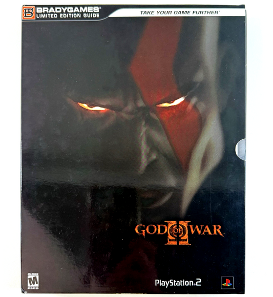 God of War II Limited Edition Strategy Guide, Art Book, Poster -2007, BradyGames