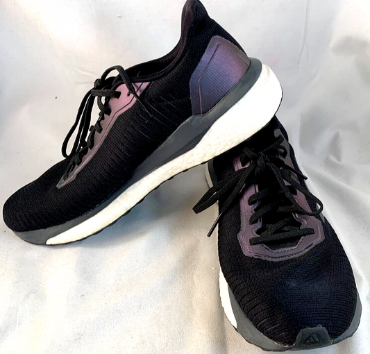 Adidas US Size 10 Mens' Solar Drive Black and Purple Running Sneakers