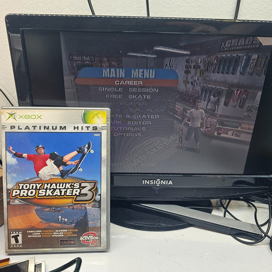Tony Hawk's Pro Skater 3 (Microsoft Xbox, 2003) Game Case Manual Registration