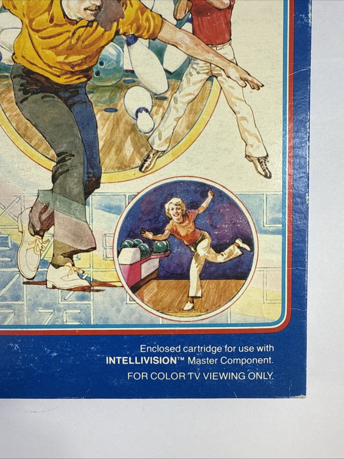 Bowling (Intellivision, 1984) Game Box Manual Overlays - Tested and Working