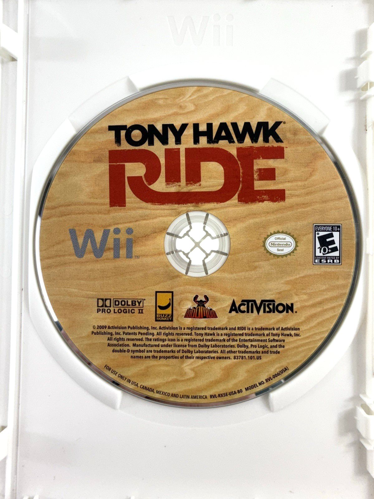 Tony Hawk Ride (Nintendo Wii, 2009) Game, Case, Manual - Tested