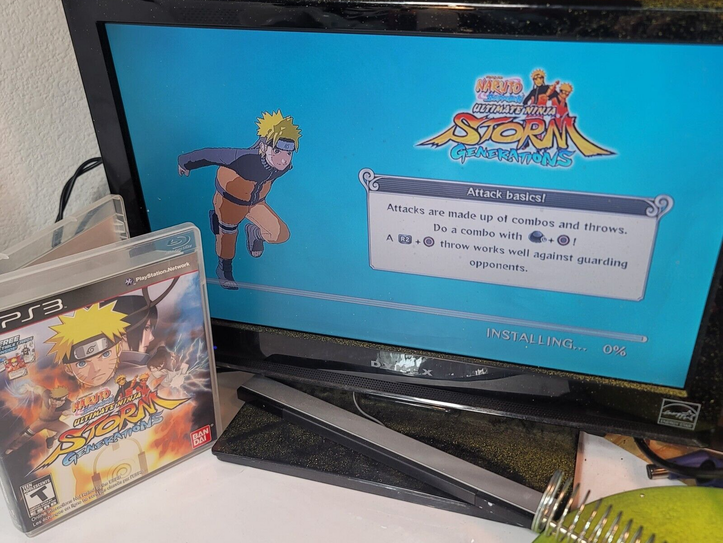 Naruto Shippuden Ultimate Ninja Storm Generations (PlayStation 3, 2012) Tested