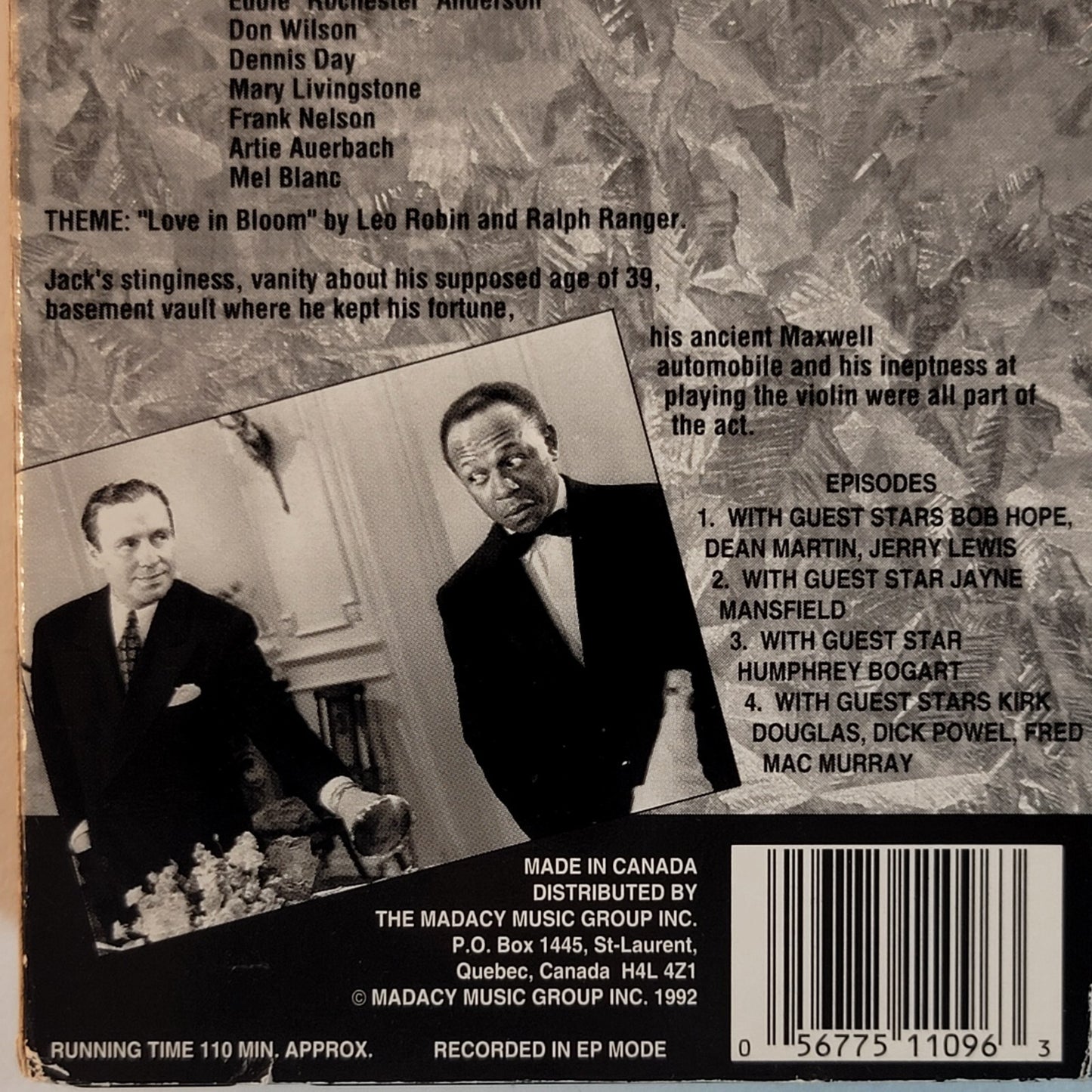 The Jack Benny Program VHS Collector's Choice (4 Episodes/2 Tapes)