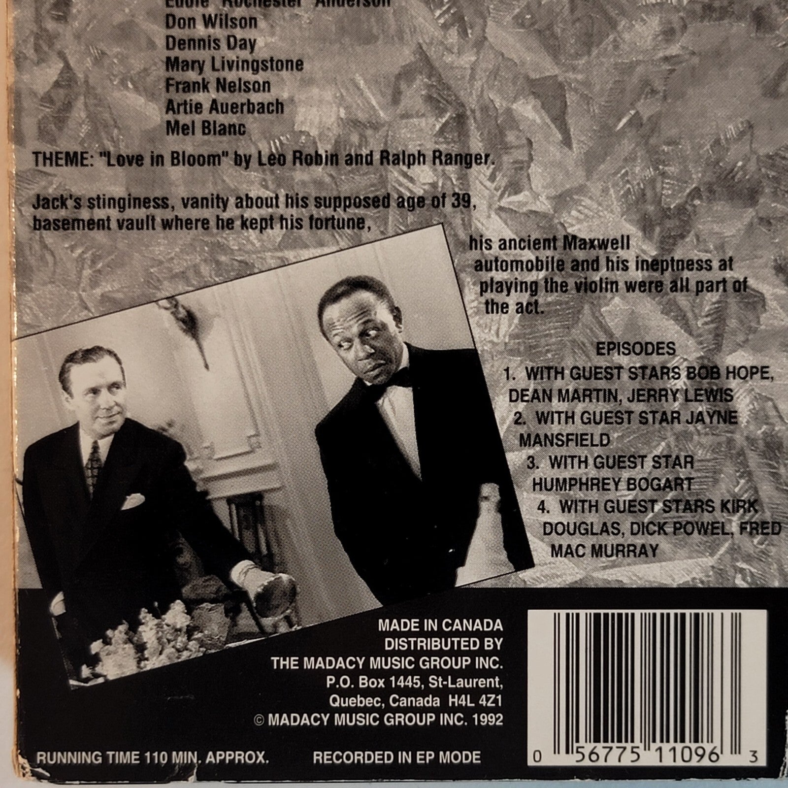 The Jack Benny Program VHS Collector's Choice (4 Episodes/2 Tapes)