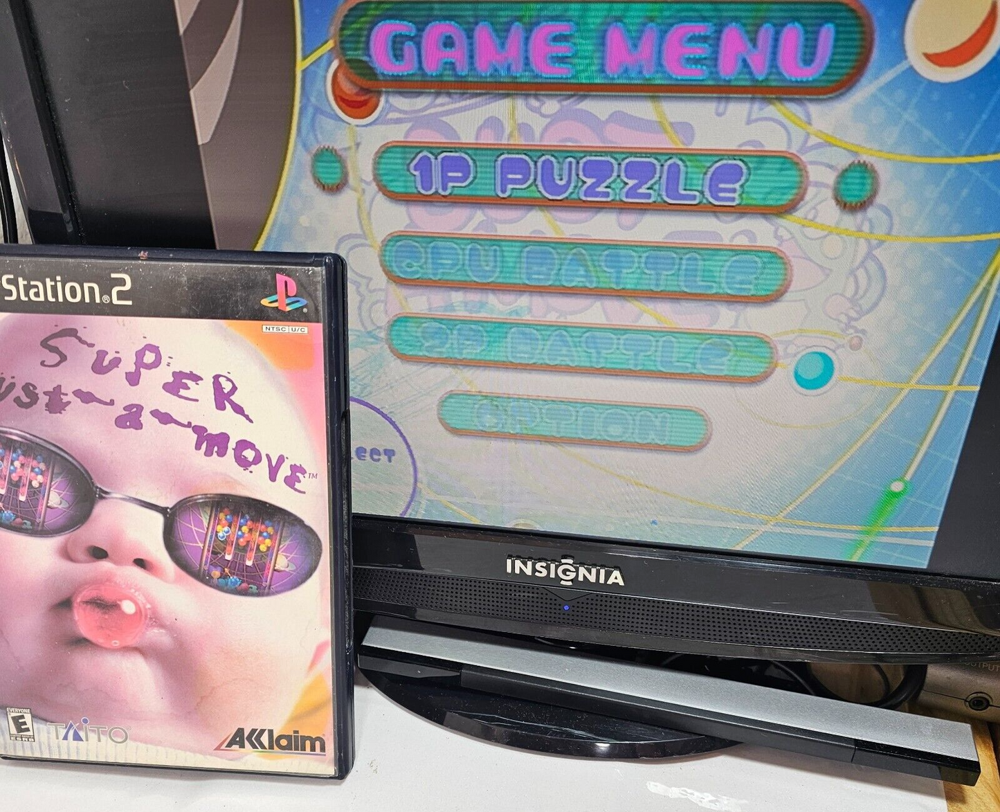 Super Bust-A-Move (PlayStation 2, 2000) Game Case Manual Registration - Tested