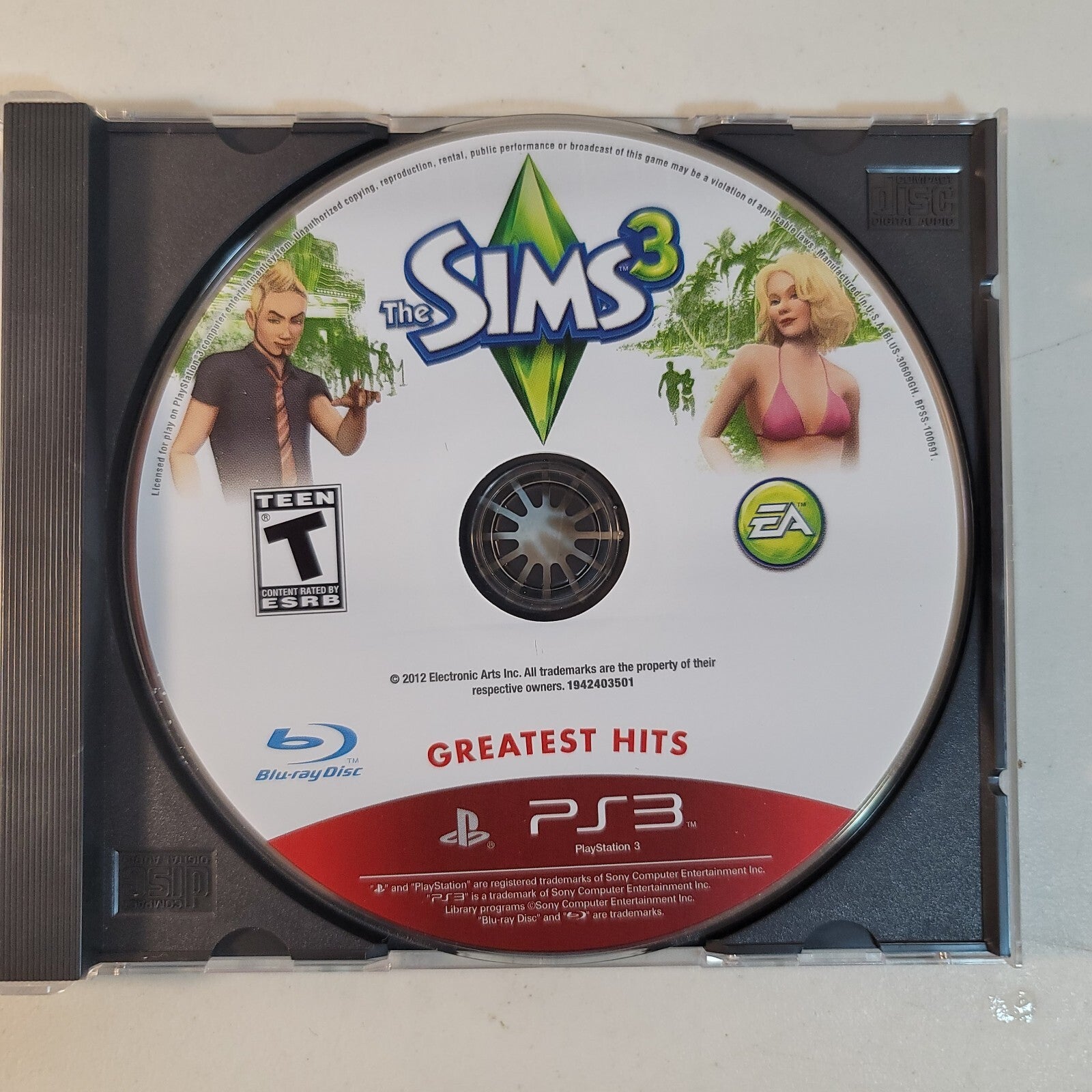 Sims 3 (Sony Playstation 3 2012) Game Disc