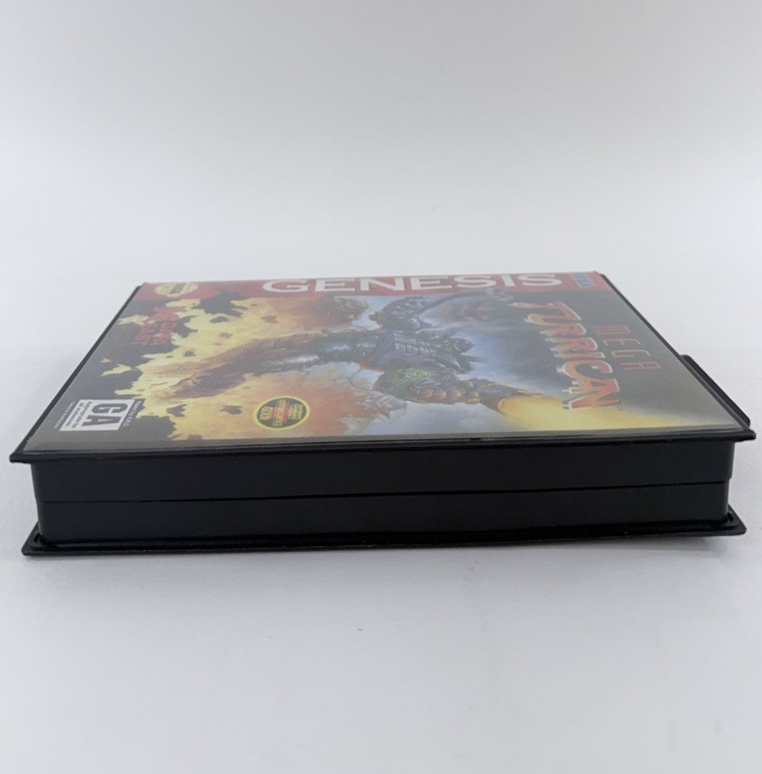 Mega Turrican (Sega Genesis, 1994) Game Case Manual Registration - Tested