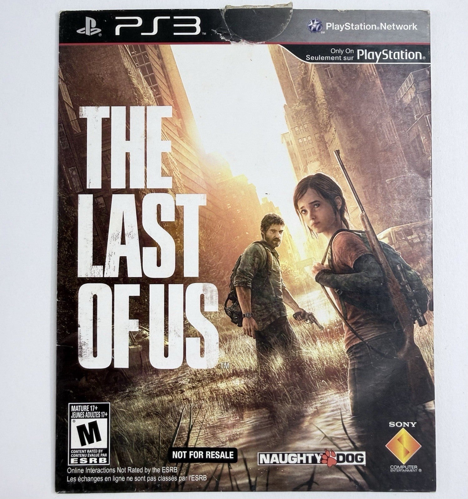 The Last of Us (PlayStation 3, 2013) Not For Resale Game and Sleeve - Tested