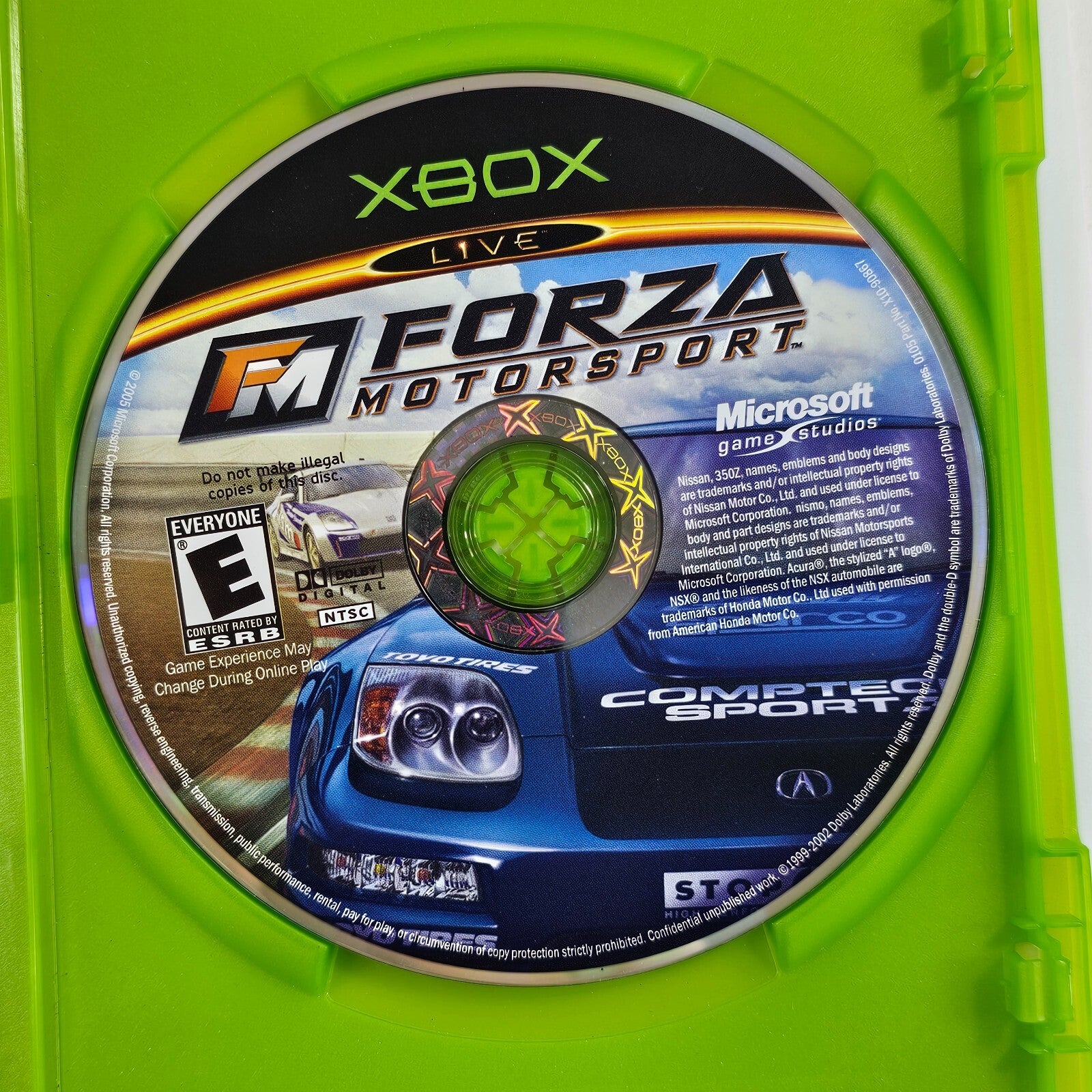 Forza Motorsport (Microsoft Xbox, 2005) Game Case Manual Insert - Tested