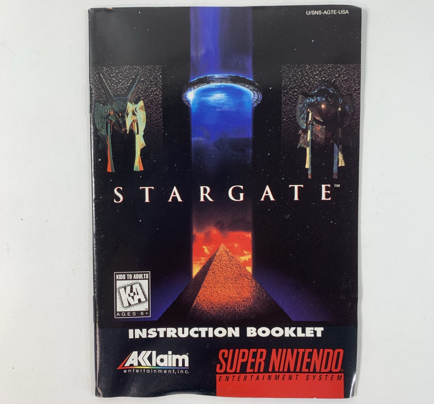 Stargate (Super Nintendo, 1991) Game, Box, Manual, Poster, Insert, Registration