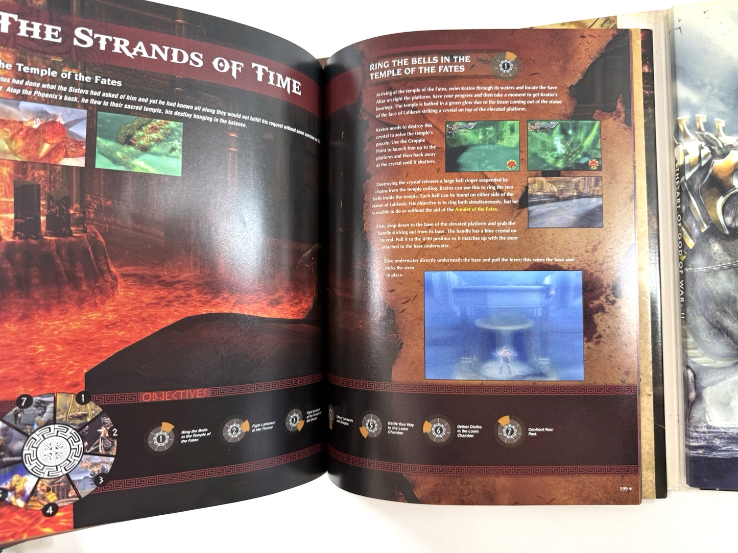 God of War II Limited Edition Strategy Guide, Art Book, Poster -2007, BradyGames