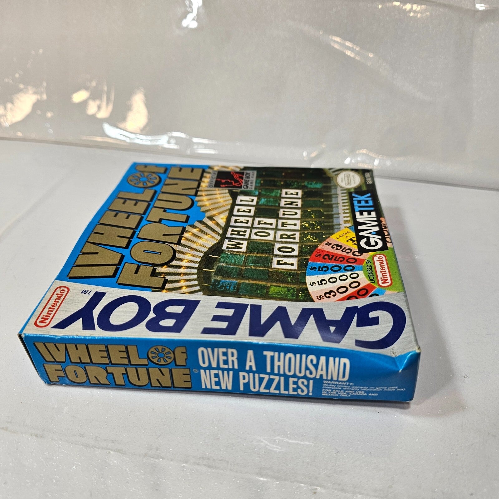 Wheel of Fortune (Nintendo Gameboy, 1990) CIB Game Box Manual Inserts