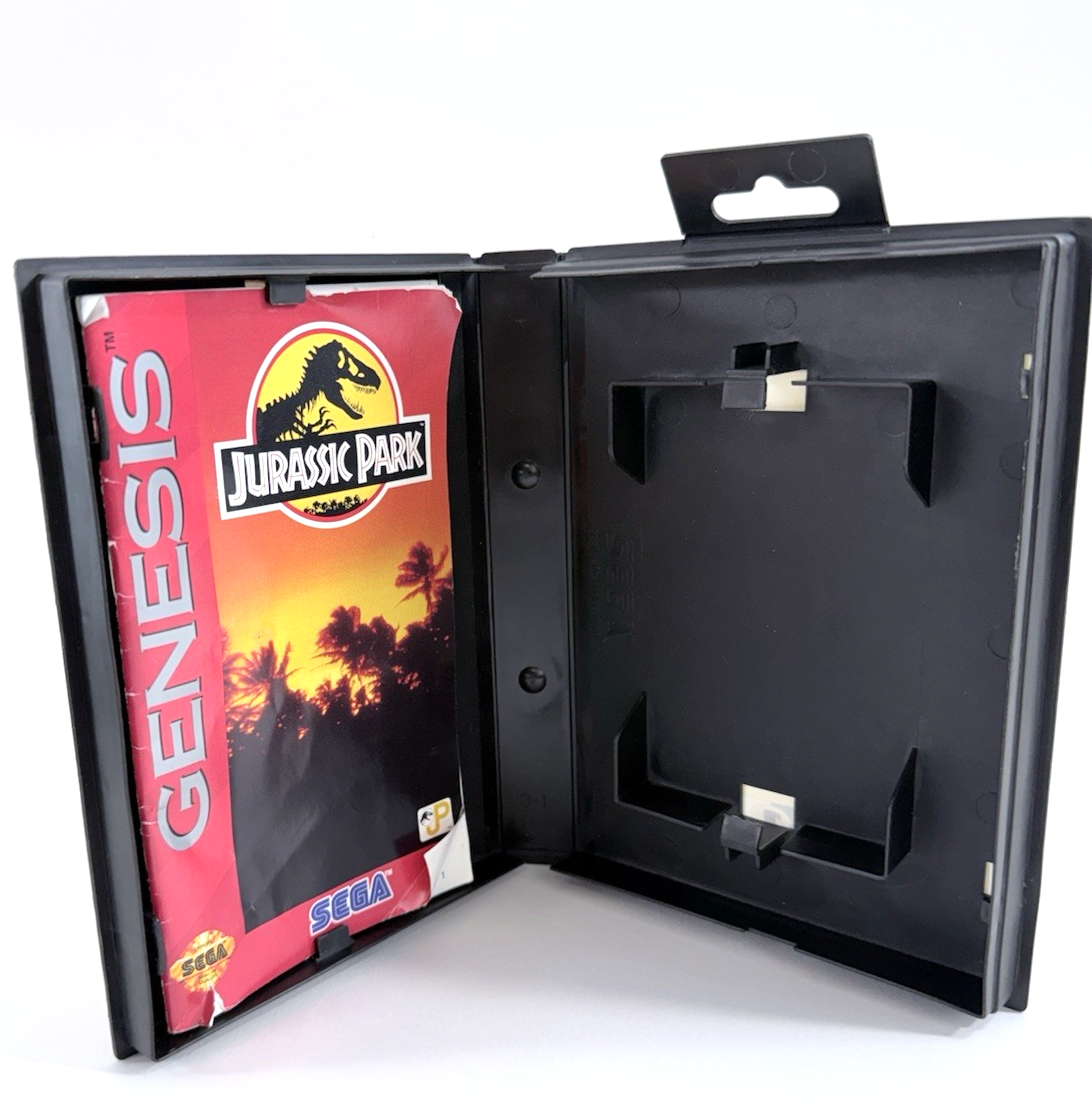 Jurassic Park (Sega Genesis, 1993) Original Case and Manual Only - No Game