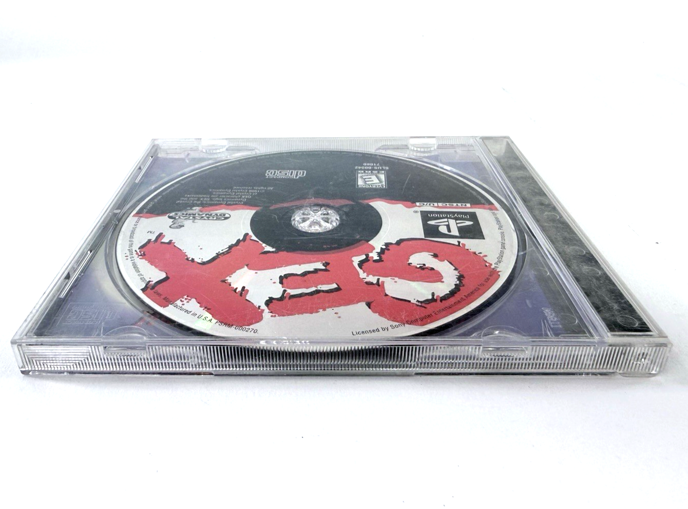 Gex (PlayStation 1, 1996) Game, Case, and Back Cover Art - No Manual - Tested