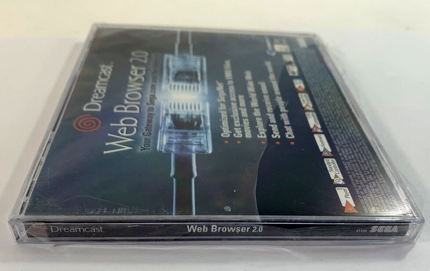 SEGA Dreamcast Web Browser 2.0 (Sega Dreamcast, 2000) -Damaged Plastic, New