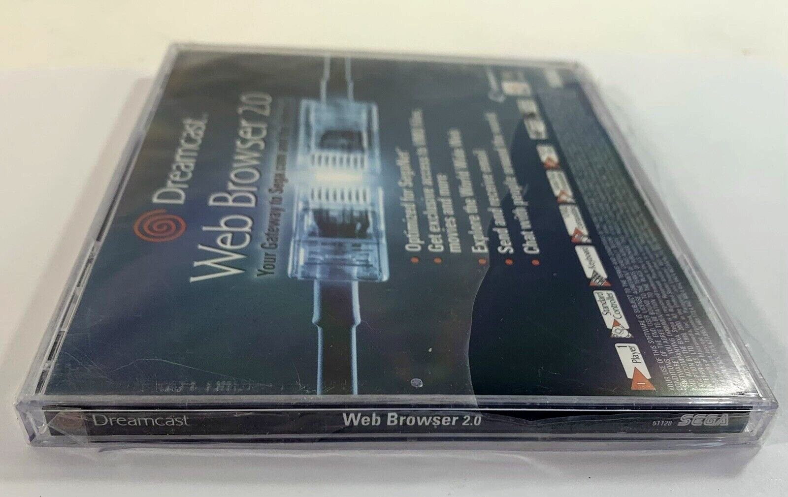 SEGA Dreamcast Web Browser 2.0 (Sega Dreamcast, 2000) -Damaged Plastic, New
