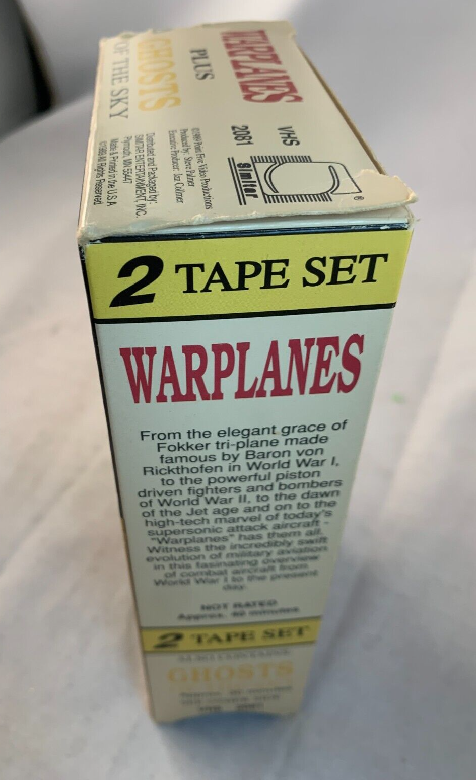 Ghosts of the Sky/Warplanes (VHS 2-Tape Set) Wings Series - Tested and Working