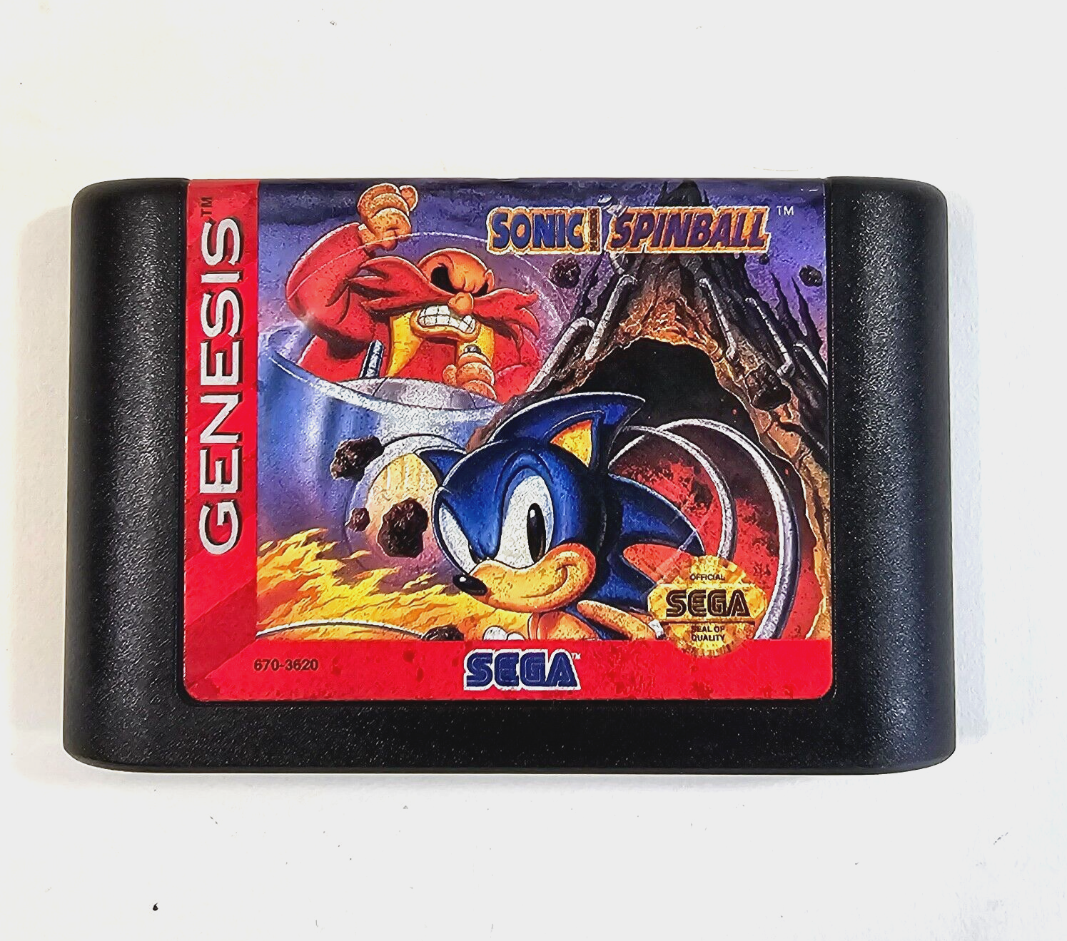 Sonic Spinball (Sega Genesis, 1993) Game Case Manual - Tested and Working