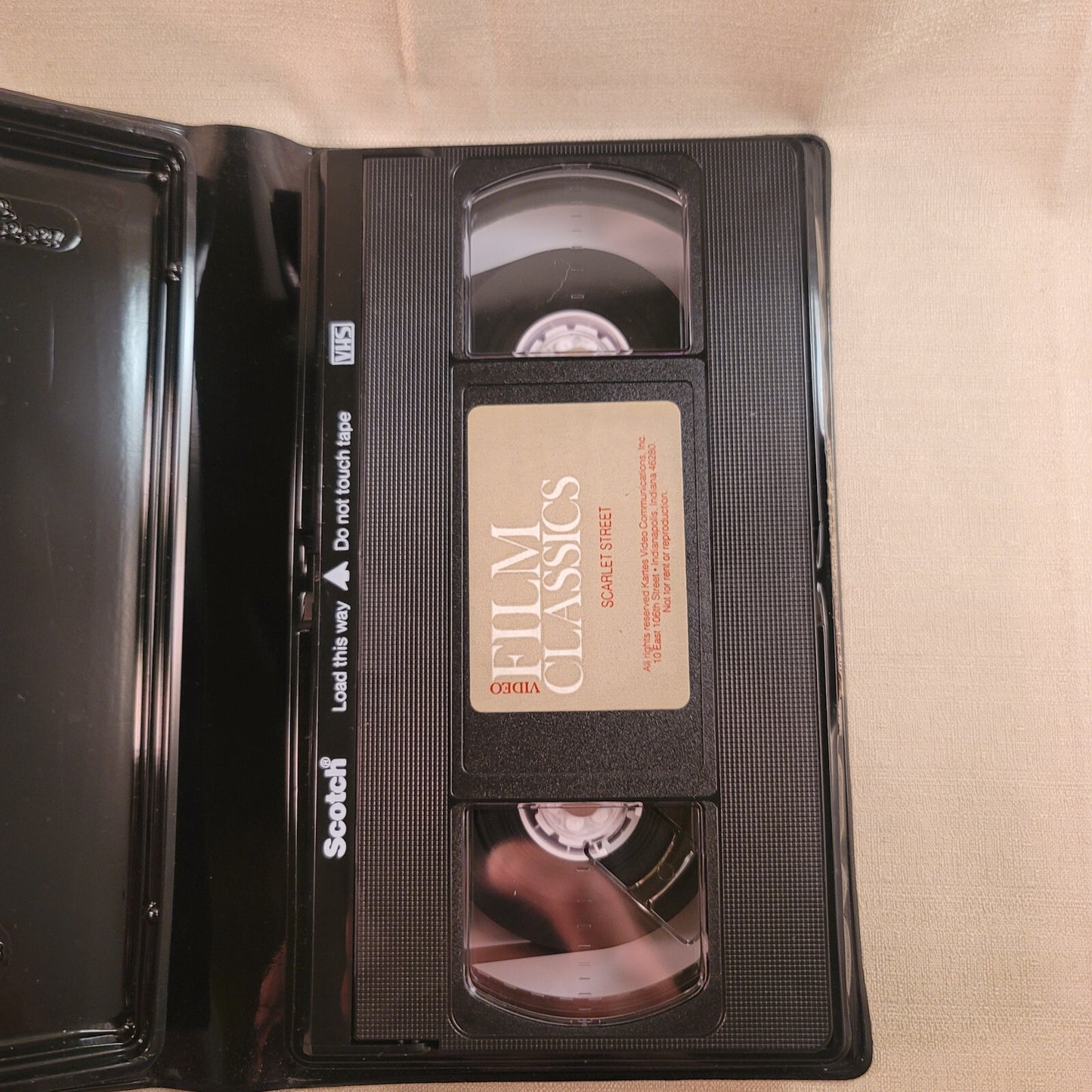 Scarlet Street VHS 1945 Edward G Robinson Joan Bennett Dan Duryea