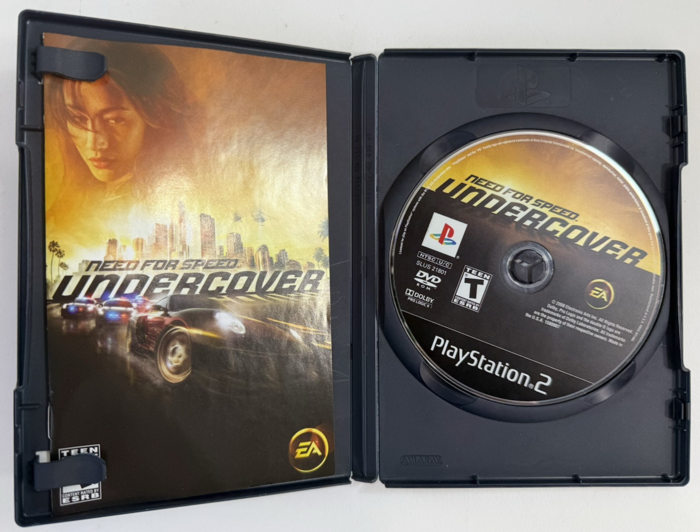 Need for Speed: Undercover (Sony PlayStation 2, 2008) Game Case Manual - Tested