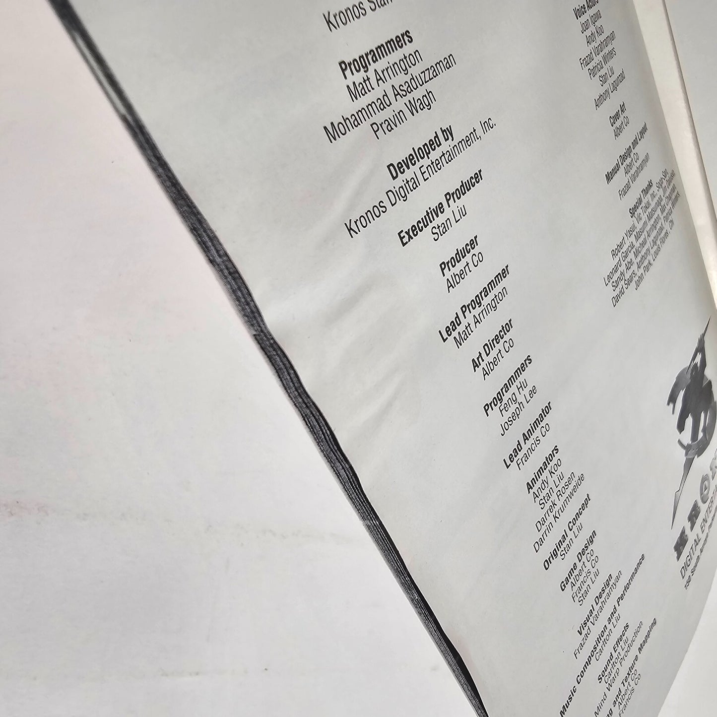 Criticom (Sega Saturn, 1995) Replacement Manual