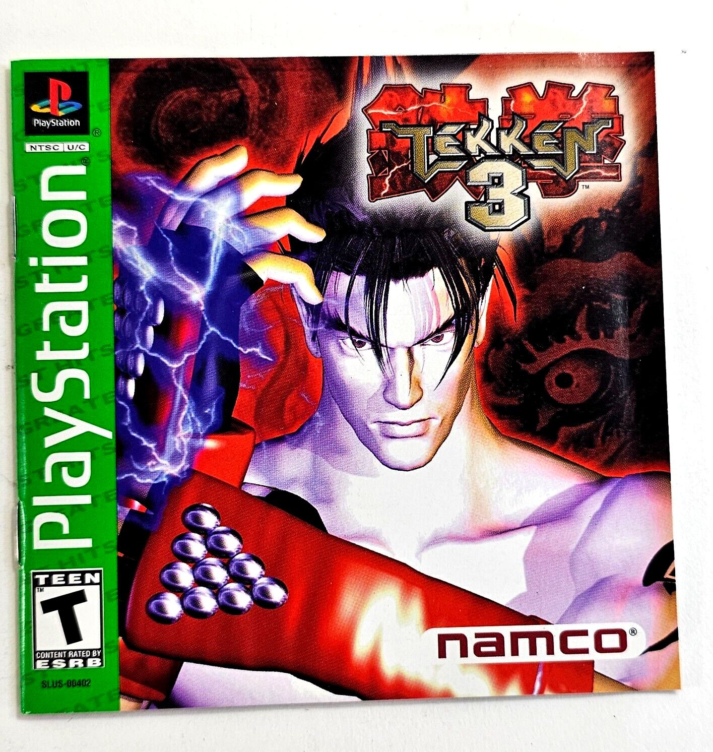 Tekken 3 (Sony PlayStation 1, 1998) Game Case Manual Registration - Tested