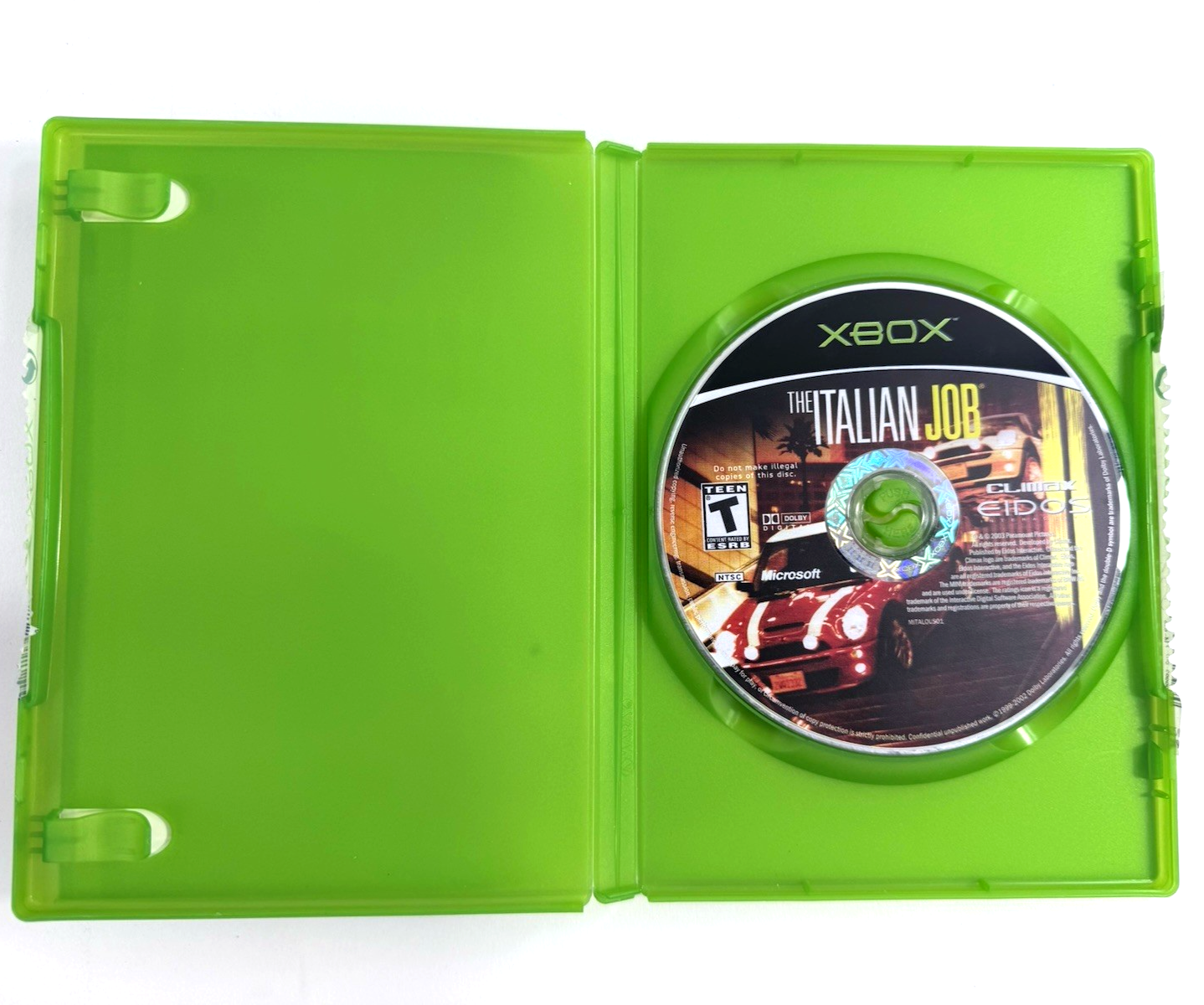 The Italian Job (Microsoft Xbox, 2003) Game and Case - Tested and Working