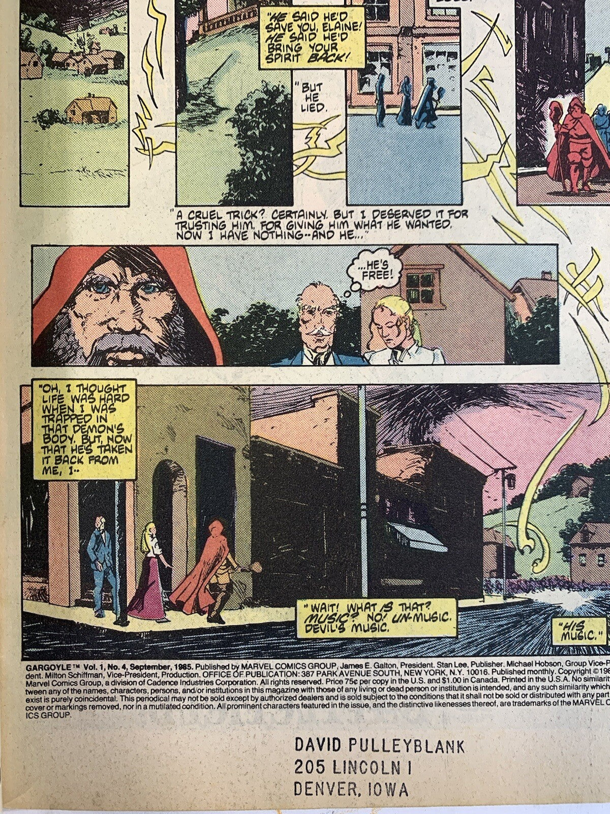 Marvel Comics 1985 Limited Series The Gargoyle #1 2 3 4 Full Set