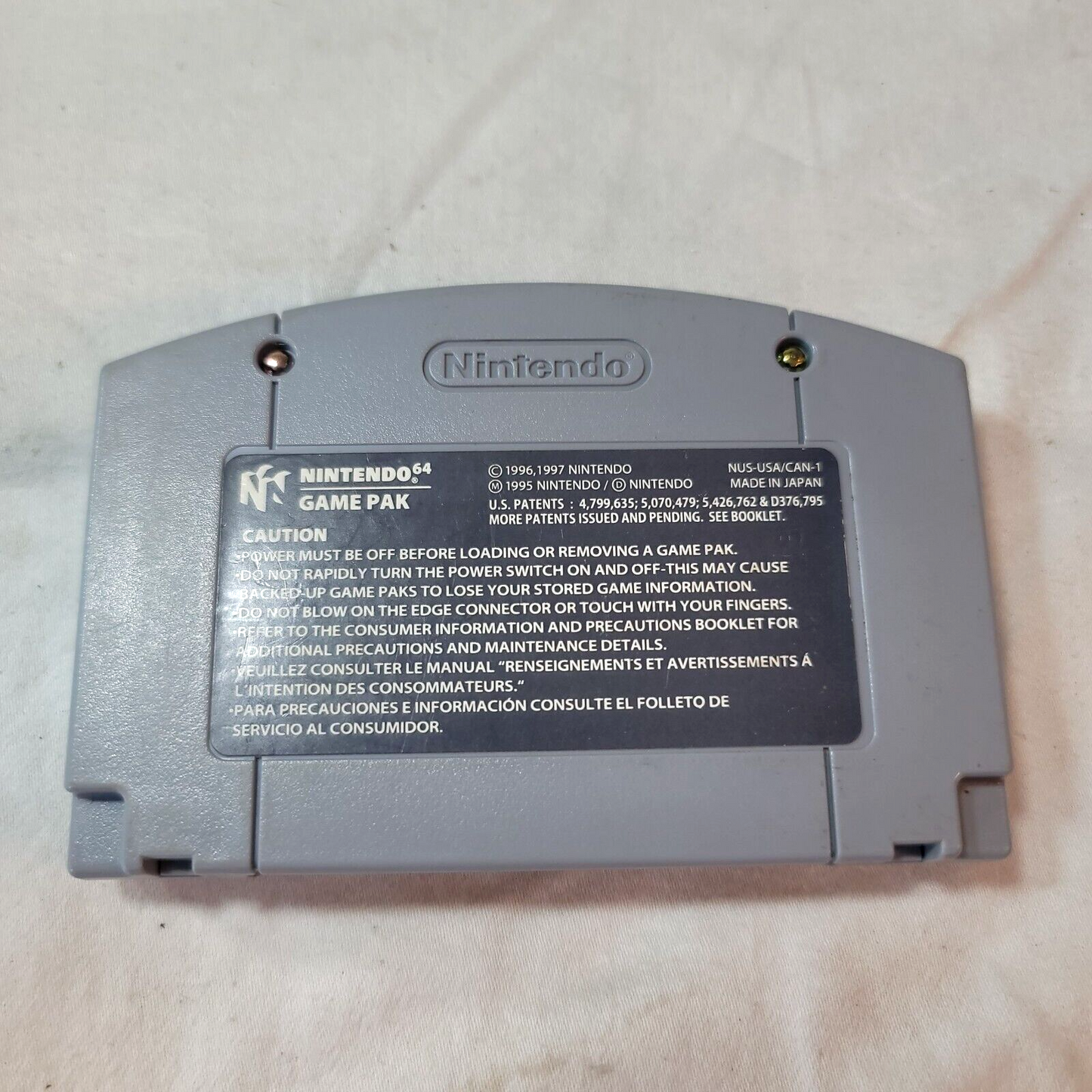 Madden Football 64 (Nintendo 64, 1997) Game Cartridge