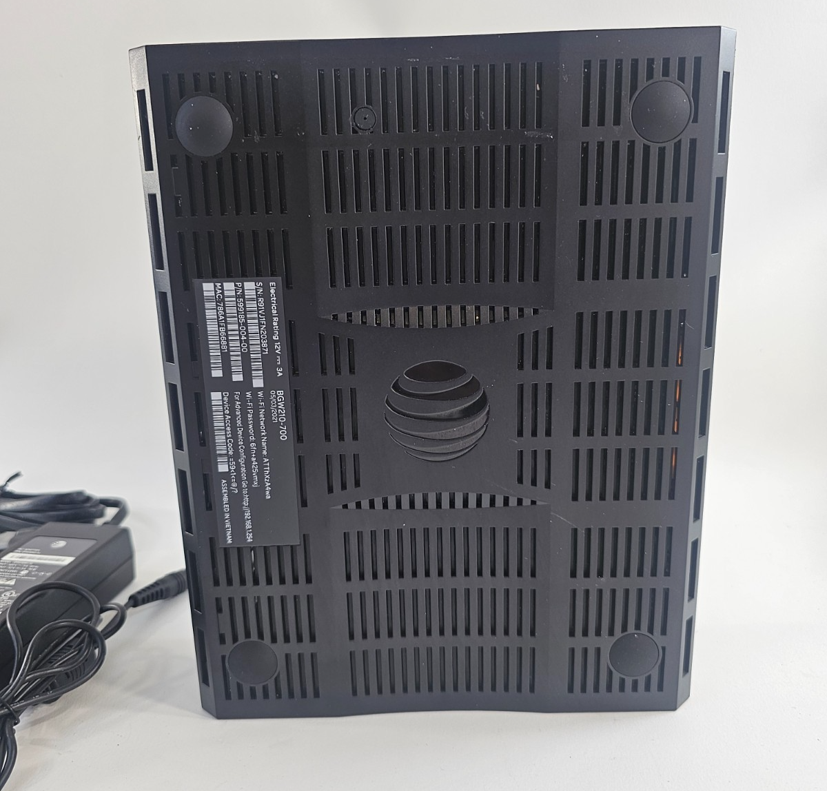 AT&T Arris BGW210-700 Broadband Gateway WiFi Modem Router with Adapter