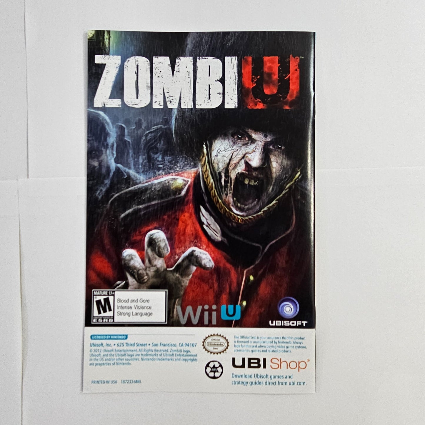 Assassin's Creed III (Nintendo Wii U, 2012) Game Case Manual - Tested